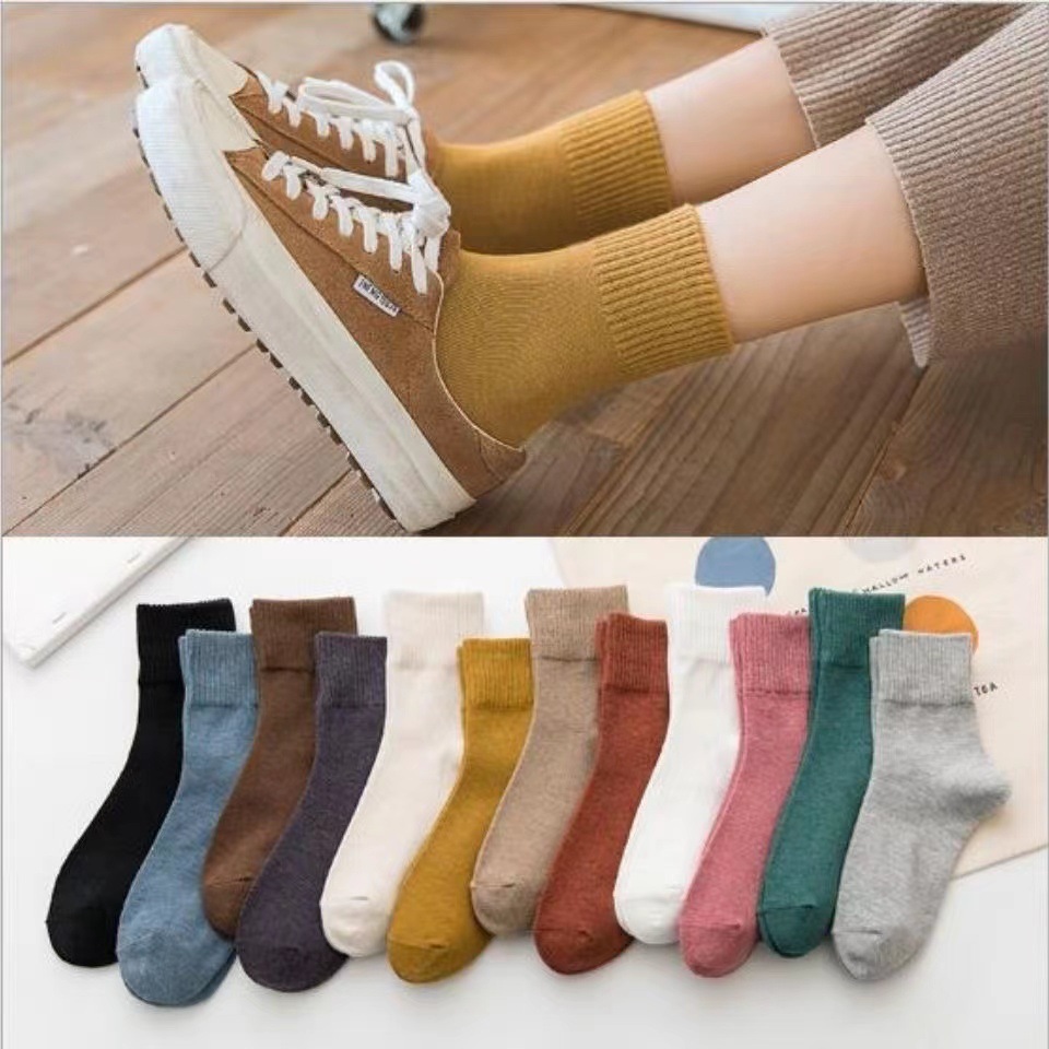 Athletic Crew Socks 3 Pairs Multicolor Cotton Blend Comfort Fit